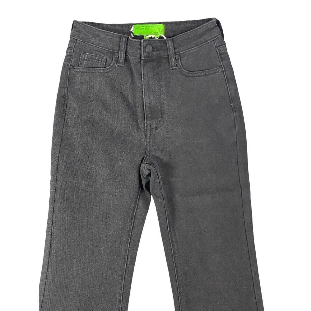 Free People x Sandrine Rose Flared Jeans Pocket‎ Rock Dark Wash Size 25